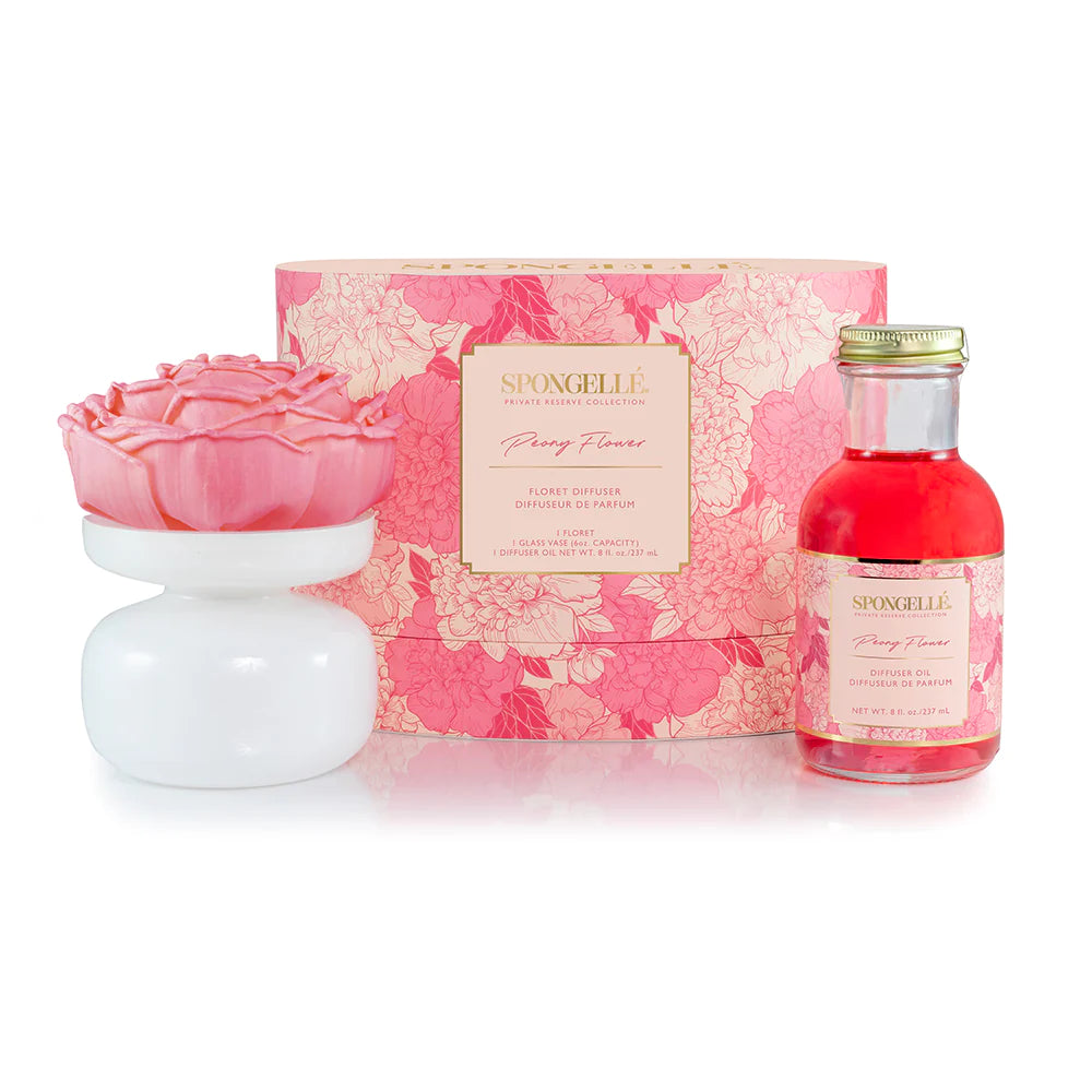 Spongelle Peony Flower | Private Reserve Diffuser