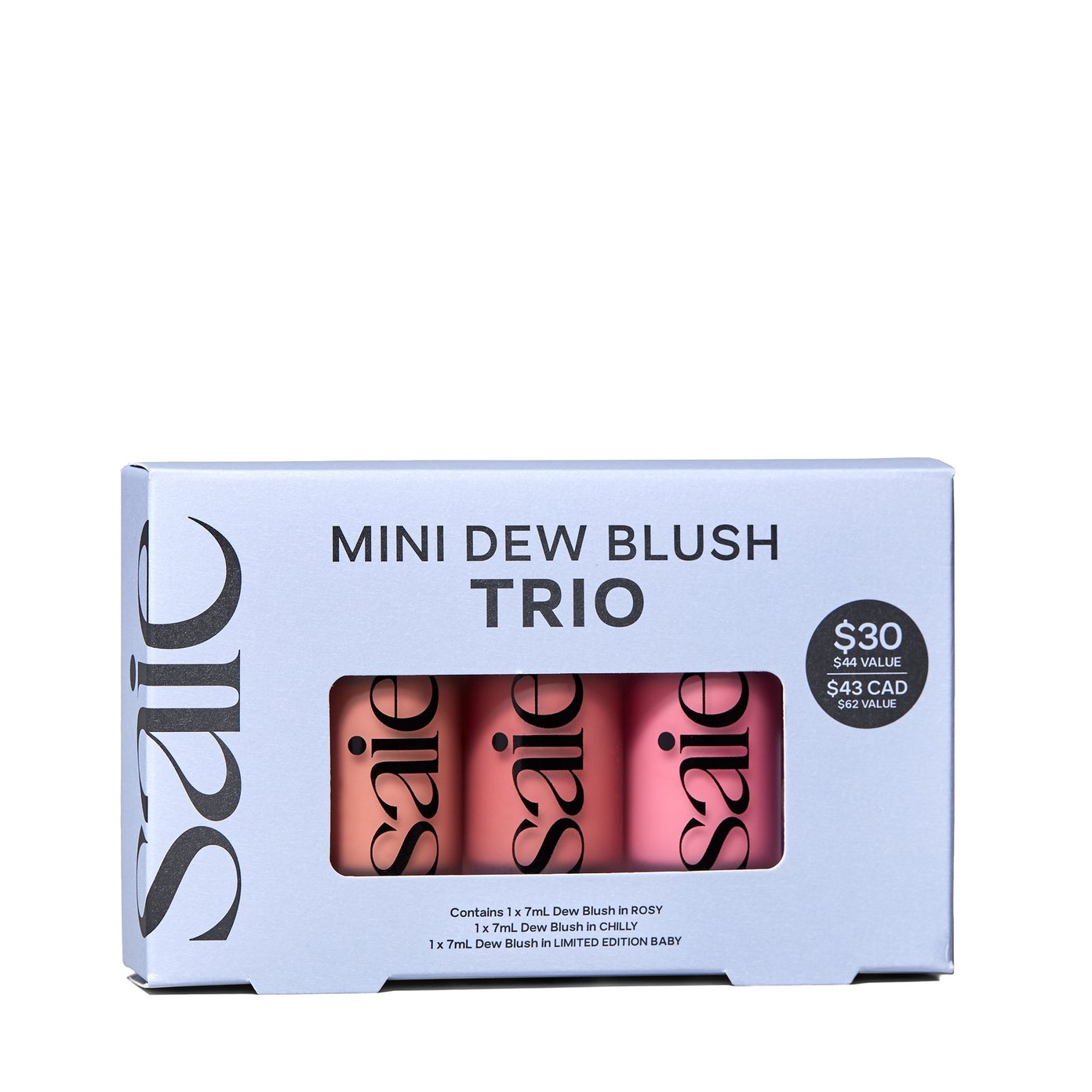 SAIE Mini Dew Blush Trio